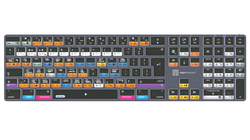 Blender 3D<br>TITAN Wireless Backlit Keyboard - Mac<br>UK English